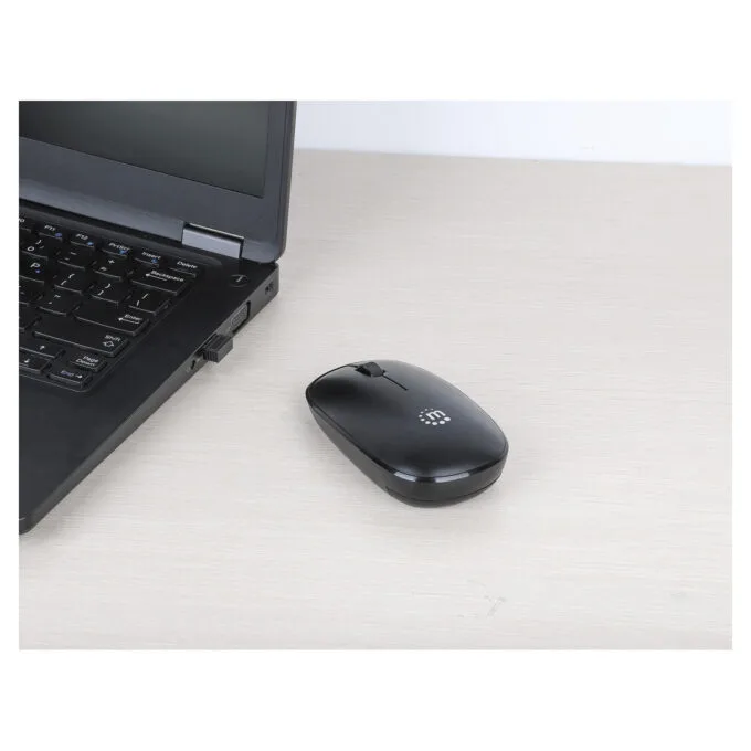 MANHATTAN MW3050 Kabellose USB-Maus 3 Tasten Mausrad schwarz — image 8