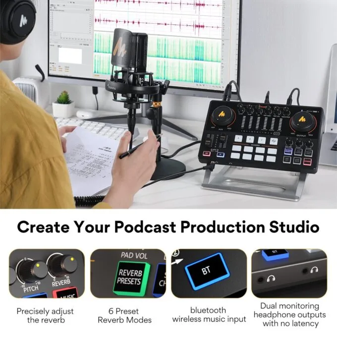 Maono Advanced Streaming Audio Mixer Console - AME2 - Advanced Streaming Audio Mixer Console — image 3