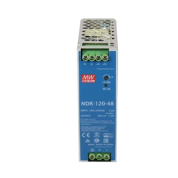 Meanwell Industrial DIN Rail PSU 48V 120W - NDR-120-48 - Industrial DIN Rail PSU 48V 120W — image 2