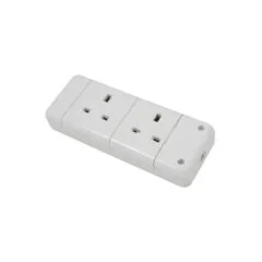 Mercury 2 Gang Trailing Socket - 429.858UK - 2 Gang Trailing Socket