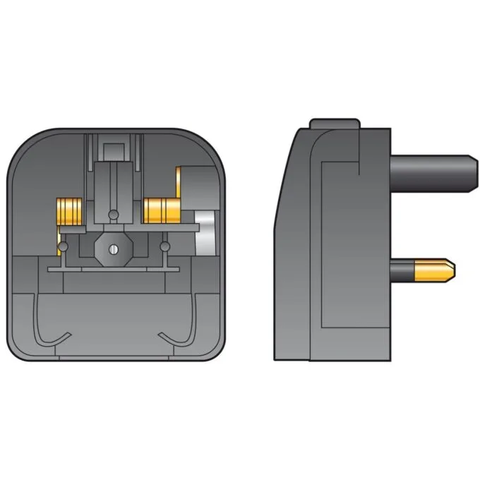 Mercury 2 Pin Plug to UK Plug Converter - 429.822UK - 2 Pin Plug to UK Plug Converter — image 2