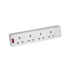 Mercury 4 Gang Trailing Socket - 429.617UK - 4 Gang Trailing Socket