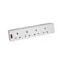 Mercury 4 Gang Trailing Socket - 429.617UK - 4 Gang Trailing Socket