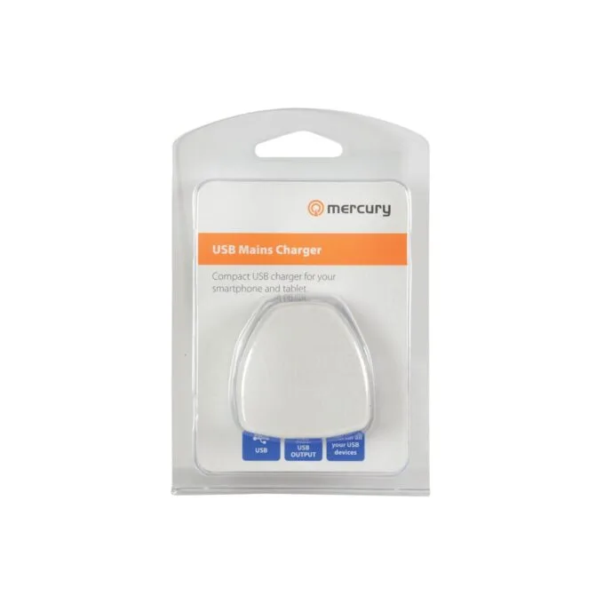 Mercury Compact USB Mains Charger - 421.743UK - 2.1A — image 3