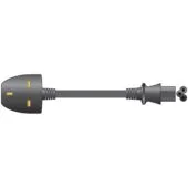 Mercury Laptop Power Cable - 114.041UK - Black 3A 1m