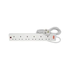 Mercury Mains Extension - 429.776UK - 6 Gang with Surge protection 2m