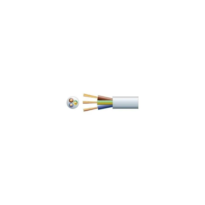 Mercury Mains Power Cable - 804.341UK - 3-Core 10A 1.0mm 100m White — image 2
