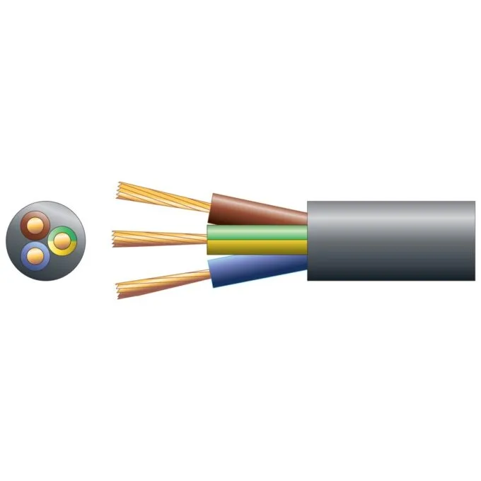 Mercury Mains Power Cable - 804.344UK - 3-Core 10A 1.0mm 100m Black — image 2