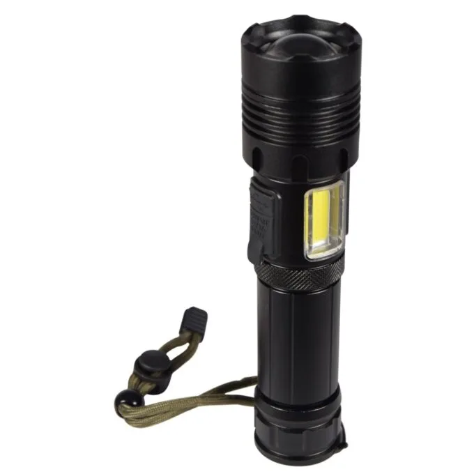 Mercury Rechargeable LED Torch Lamp - 410.306UK - Window Breaker, SOS & Powerbank — image 2