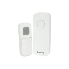 Mercury Wireless W Proof Doorbell - 350.295UK - with Portable Chime