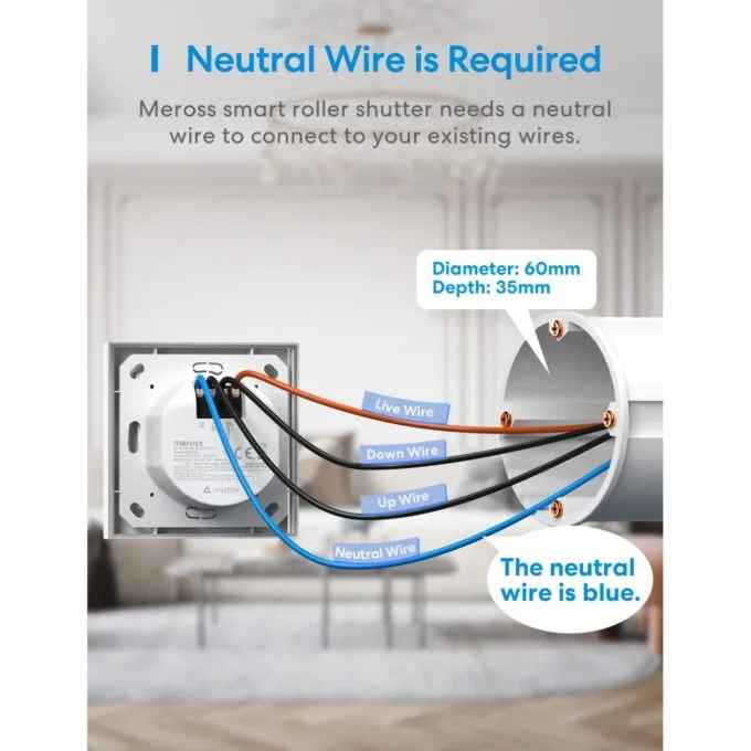Meross Homekit Smart Wi-Fi Roller Shutter 5A Mechanical - MRS105 - — image 6