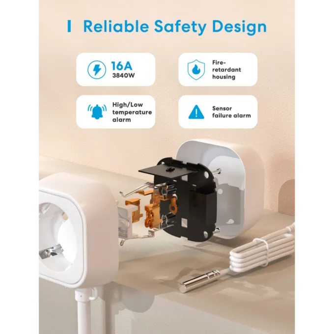 Meross Homekit Smart Wi-Fi Socket Thermostat - MTS960HK-UK - — image 8