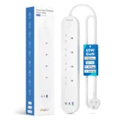 Meross Smart WiFi Powerstrip 4x AC sockets 1xUSB-A 2xUSB-C 65W 1.8m - MSP843PHK-UK -