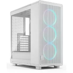 Midi Fractal Epoch White TG RGB Clear Tint - Mid Tower PC Case