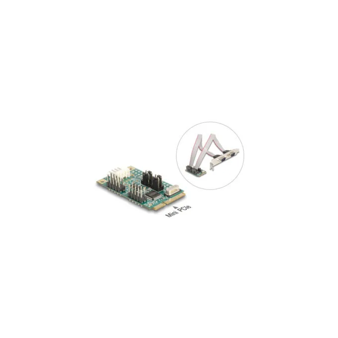 Mini PCIe I O PCIe, 2x serial RS-232, interface card — image 4