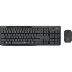 MK295 Silent Wireless Keyboard & Mouse Combo - MK295 - Graphite, Full-size, 2.4 GHz Wireless