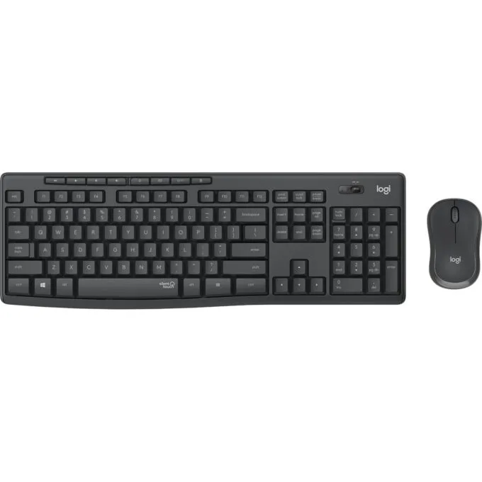 MK295 Silent Wireless Keyboard & Mouse Combo - MK295 - Graphite, Full-size, 2.4 GHz Wireless — image 1