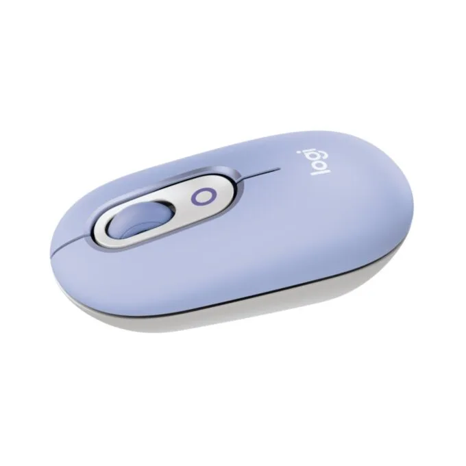 Mouse Logitech Pop Mouse Wireless Lilac - 910-007414 - Ambidextrous, Bluetooth, 4 Buttons, Silent Click — image 1