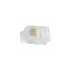 MP0017 RJ10 MODULAR PLUG X100 UNSHIELDED, LOGILINK