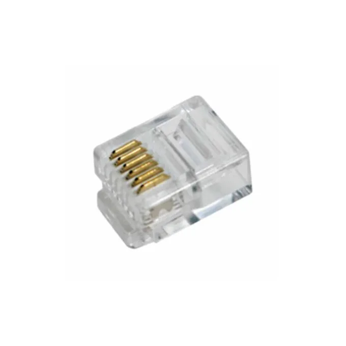 MP0019 RJ12 MODULAR PLUG, UNSHIELDED 100pcs LOGILINK — image 1