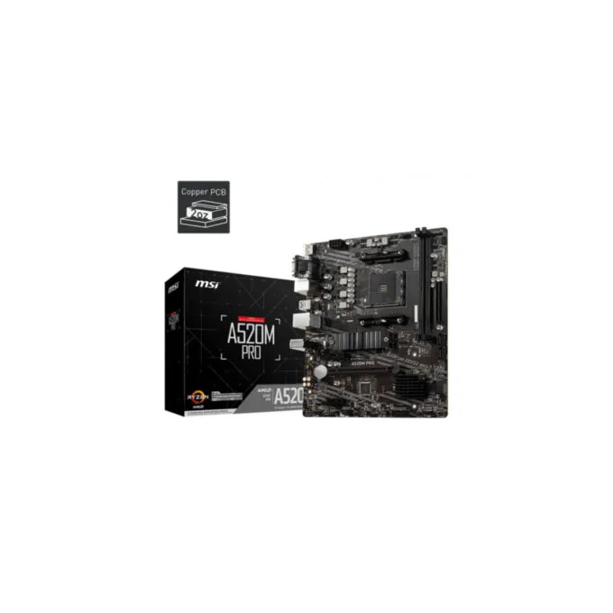 MSI A520M PRO - Micro-ATX AM4 Motherboard, AMD A520, DDR4, 64GB Max, M.2, SATA III — image 5