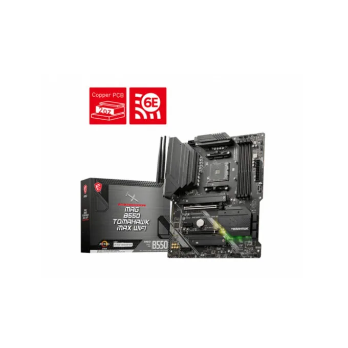 MSI MAG B550 TOMAHAWK MAX WIFI - AM4 ATX Motherboard - B550, DDR4, 128GB, PCIe 4.0 — image 1