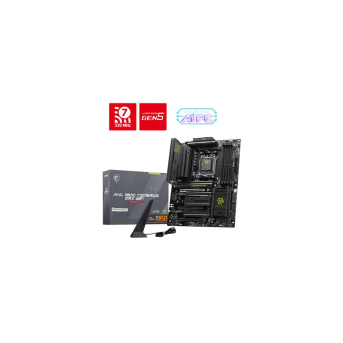 MSI MAG B850 TOMAHAWK MAX WIFI AM5 ATX MB DDR5 256GB 4xM.2 5GbE WiFi7 — image 1