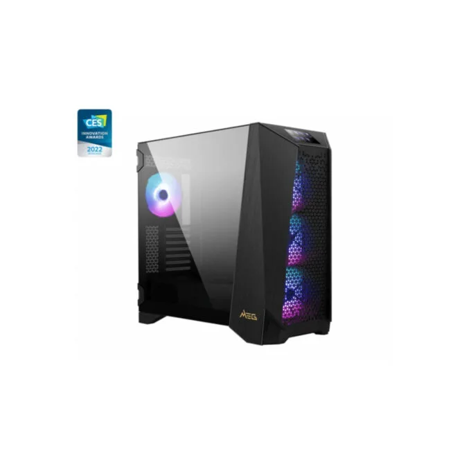 MSI MEG PROSPECT 700R - Mid Tower PC Case - ATX/Micro-ATX/Mini-ITX, 4x140mm ARGB, Vertical GPU, 360mm GPU, 185mm CPU Cooler — image 1