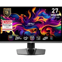 MSI MPG 271QRXDE - 26.5" QD-OLED Gaming Monitor - 2560x1440 QHD, 360Hz, 1ms, Black