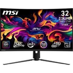 MSI MPG 321CURXDE - 31.5in QD-OLED 4K 240Hz Gaming Monitor - Black, 0.05ms GTG, DisplayHDR 400 True Black