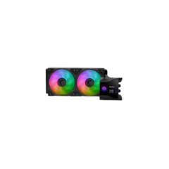 MSI MPG CORELIQUID D240 - 240mm AIO Liquid CPU Cooler - 2x120mm Fans, 2.4" IPS Display