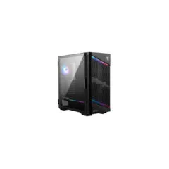 MSI MPG VELOX 100P AIRFLOW - Mid-Tower ATX Case - High Airflow, ARGB Lighting, Vertical GPU Support