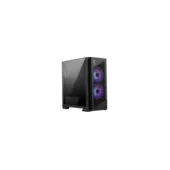 MSI MPG VELOX 300R PZ - Mid Tower Gaming Case (Black) - High-Airflow, 400mm GPU, 165mm CPU Cooler Clearance