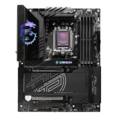 MSI MPG X870E Carbon WiFi - AM5 ATX Motherboard, DDR5 256GB, 4x M.2, PCIe 5.0, 5GbE+2.5Gb LAN, WiFi 7, USB4, RGB