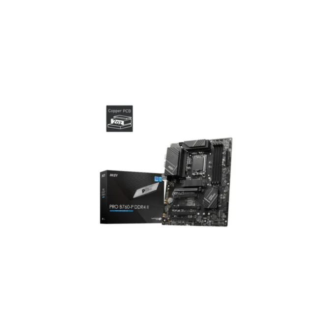 MSI PRO B760-P DDR4 II - LGA1700 ATX Motherboard, Intel B760, DDR4, Up to 128GB — image 1