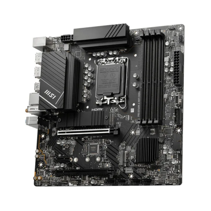 MSI PRO B760M-A WIFI DDR4 - LGA1700 Micro-ATX Motherboard, Wi-Fi, DDR4, Max 128GB — image 3