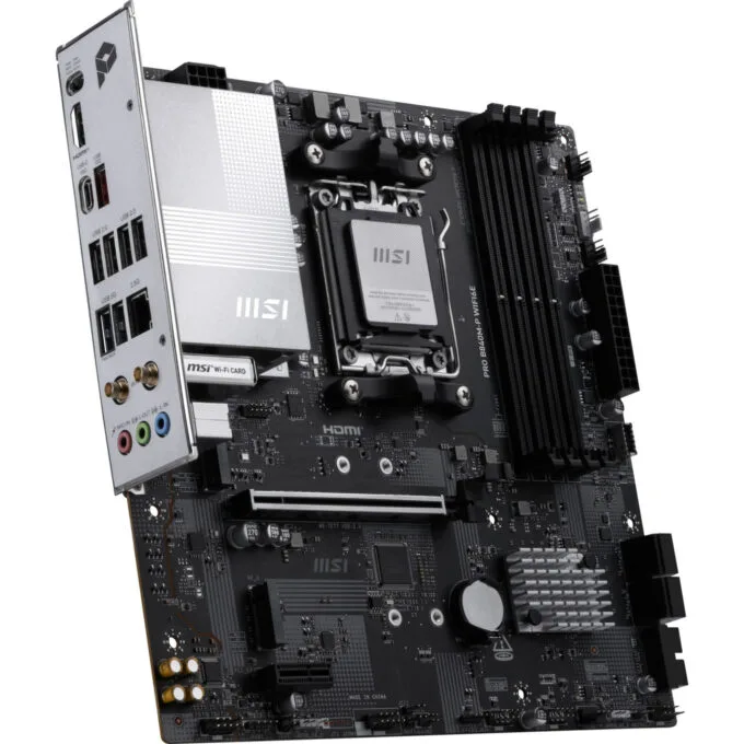 MSI PRO B840M-P WIFI6E AM5 Micro-ATX DDR5 256GB PCIe4 WiFi6E 2.5G LAN RGB — image 4