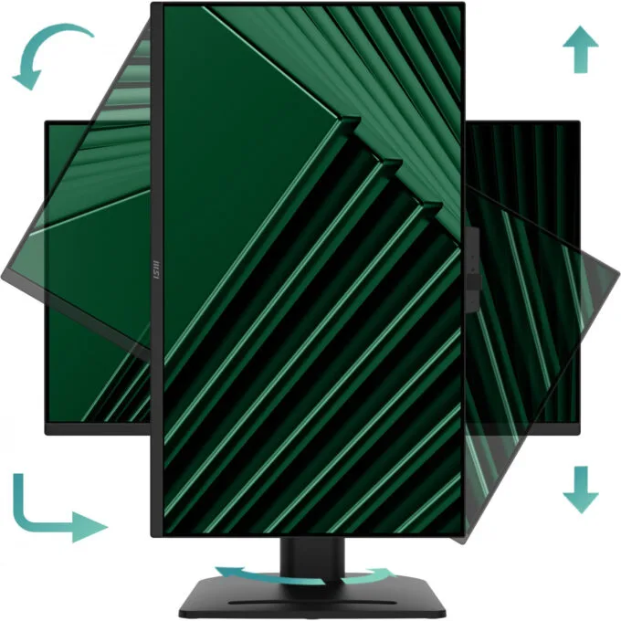 MSI PRO MP275QPDGDE - 27in IPS WQHD (2560x1440) 100Hz 4ms GTG - Black, Height-Adjustable, VESA, DP/HDMI — image 15