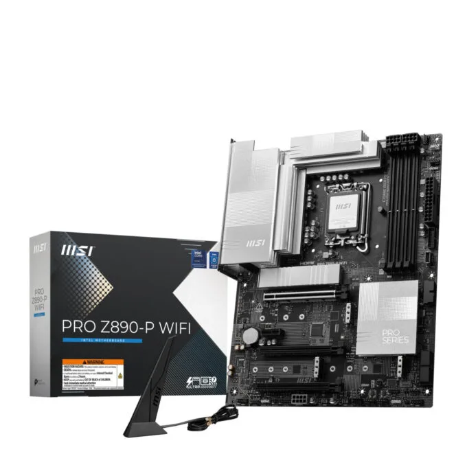 MSI PRO Z890-P WiFi - Z890-P - ATX, Wi-Fi 7, Thunderbolt 4, 5G LAN, PCIe 5.0, Silver, 256GB RAM Support — image 1