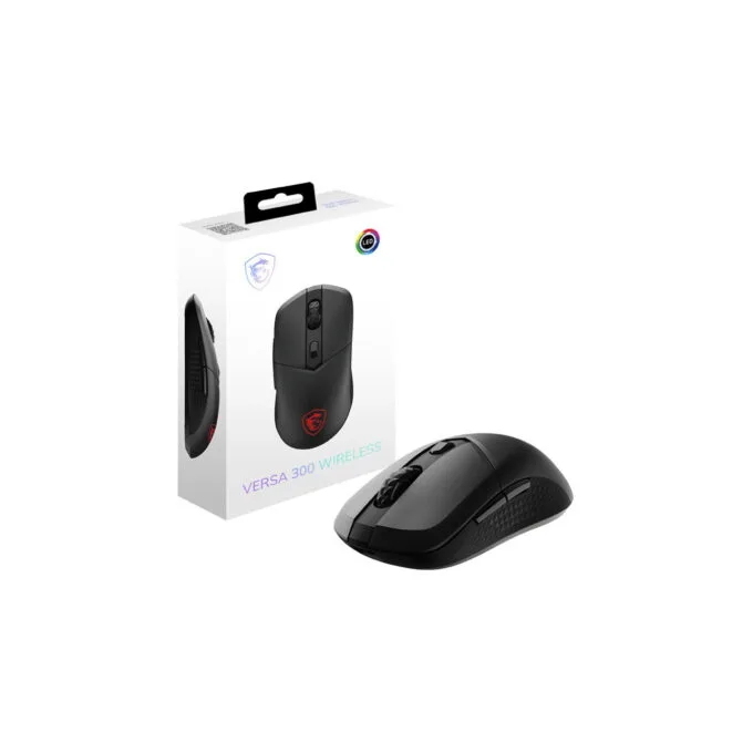 MSI VERSA 300W - Wireless Gaming Mouse - Black, Right-Handed, 8000 DPI, Tri-Mode (2.4G/BT/USB-C), 1 ms — image 5