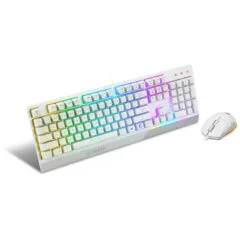 MSI Vigor GK-30 Combo - S11-04DE305-CLA - White Wired Gaming Keyboard & Mouse, Mechanical Keyboard, RGB LED, German QWERTZ