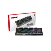 MSI VIGOR GK-30 Gaming Keyboard - Wired USB - Mecha-membrane Switches - QWERTZ German - 6-Zone RGB - Black