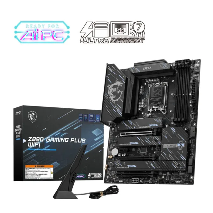 MSI Z890 GAMING PLUS WIFI Z890 LGA1851 ATX Wi-Fi 7 TB4 PCIe5 256GB — image 5