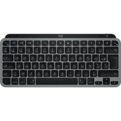MX Keys Mini for Mac Wireless Keyboard - MX Keys Mini - AZERTY, Scissor switch, LED Backlight White, Black/Grey, Bluetooth
