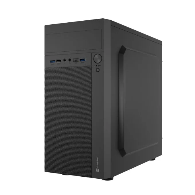 Natec Helix USB-C MATX Mini Tower PC Case - Black — image 2