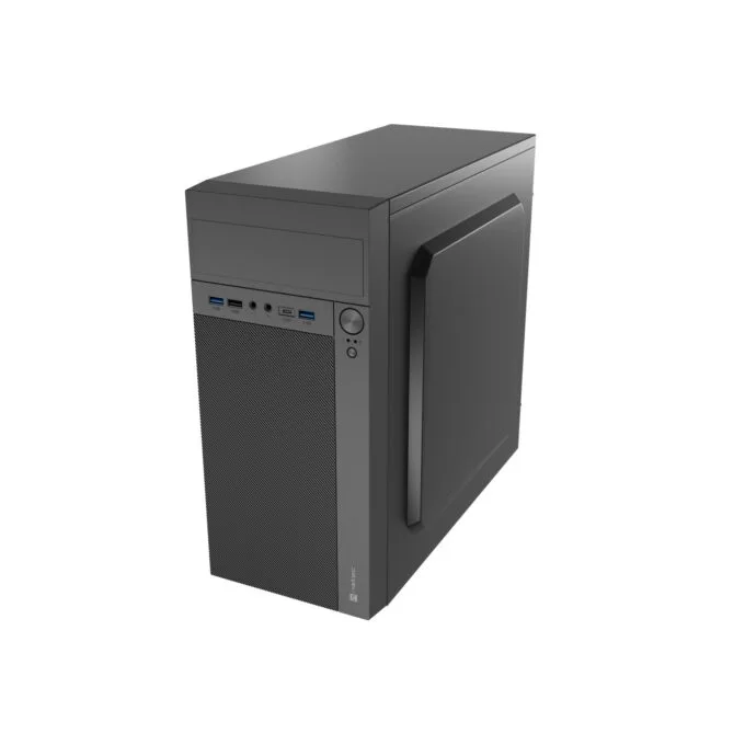 Natec Helix USB-C MATX Mini Tower PC Case - Black — image 7