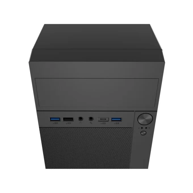Natec Helix USB-C MATX Mini Tower PC Case - Black — image 8