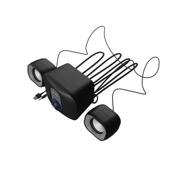 Natec PC Speakers - PUG - 2.1 USB Powered 3.5mm 11W RMS Black — image 4