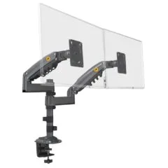 NBMounts NB-H180 Twin Arm Gas Desktop Monitor Mount