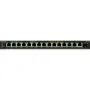 NETGEAR 16-Port PoE+ Gigabit Switch - GS316EPP-100PES - 15 PoE Ports, 231W Budget, 1 SFP, Black